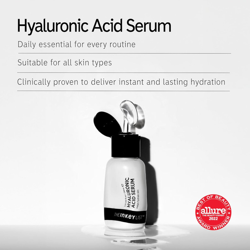 THE INKEY LIST Hyaluronic Acid Serum - 1oz / 30ml (New in Box) 2-pack gallery