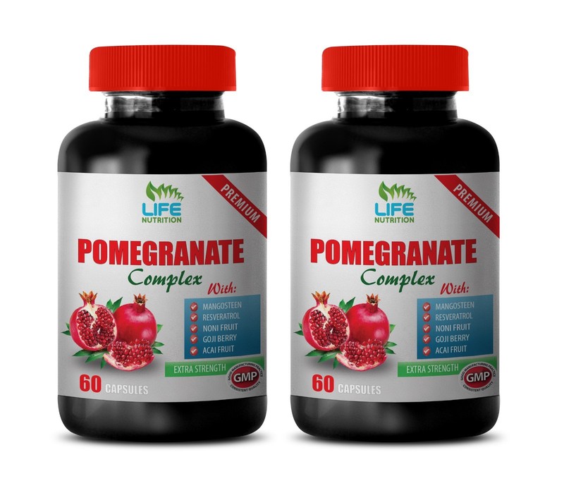 pomegranate capsules – Pomegranate 40% Extract 250mg – pure resveratrol 2 Bottle
