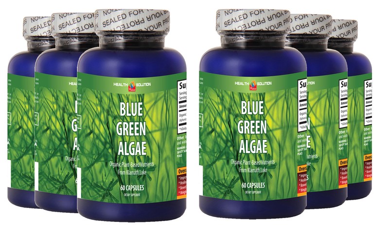 Blue Green Algae 500mg 360 Capsules From Klamath Lake (6 Bottles)