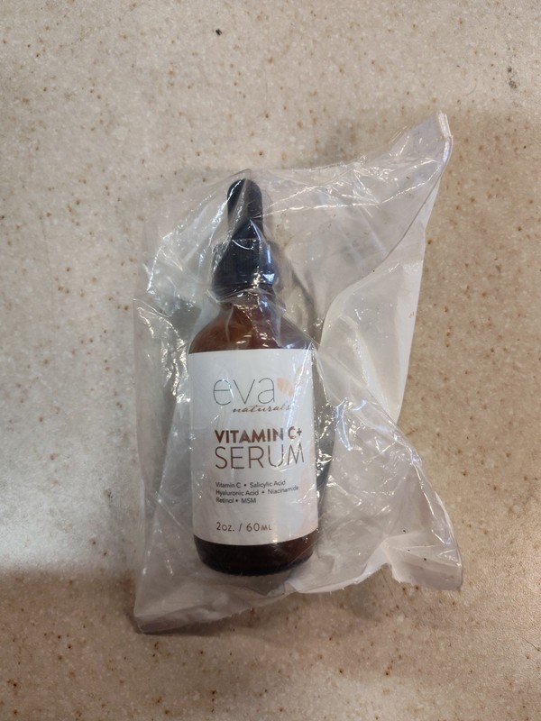 Eva Naturals Vitamin C,Hyaluronic Acid Serum, Retinol, Organic, Anti-Aging, 2 oz