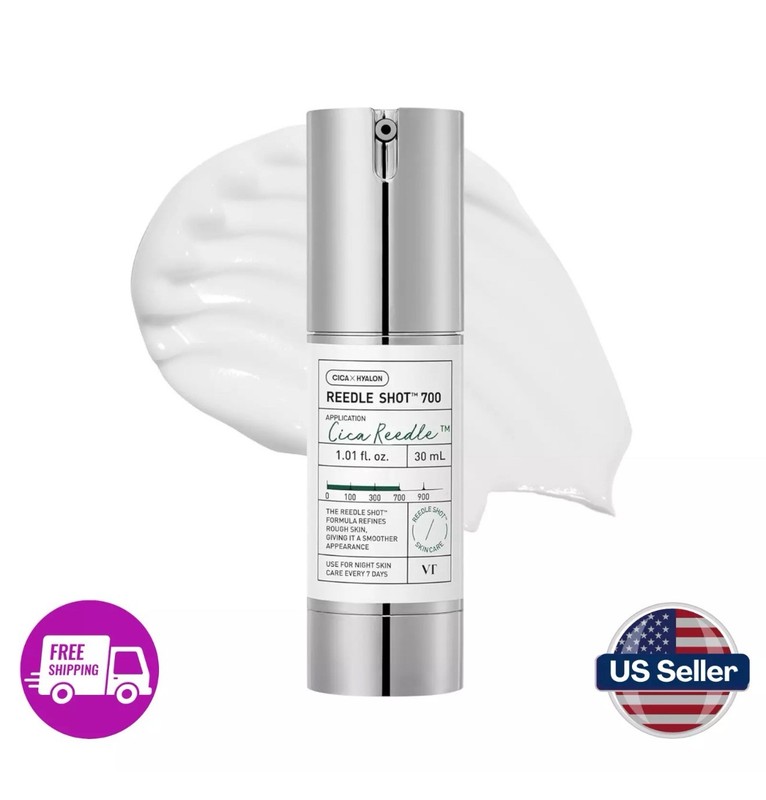 VT Cosmetics CICA REEDLE SHOT 700 Microneedling Spot Treatment Serum, 1oz / 30ml
