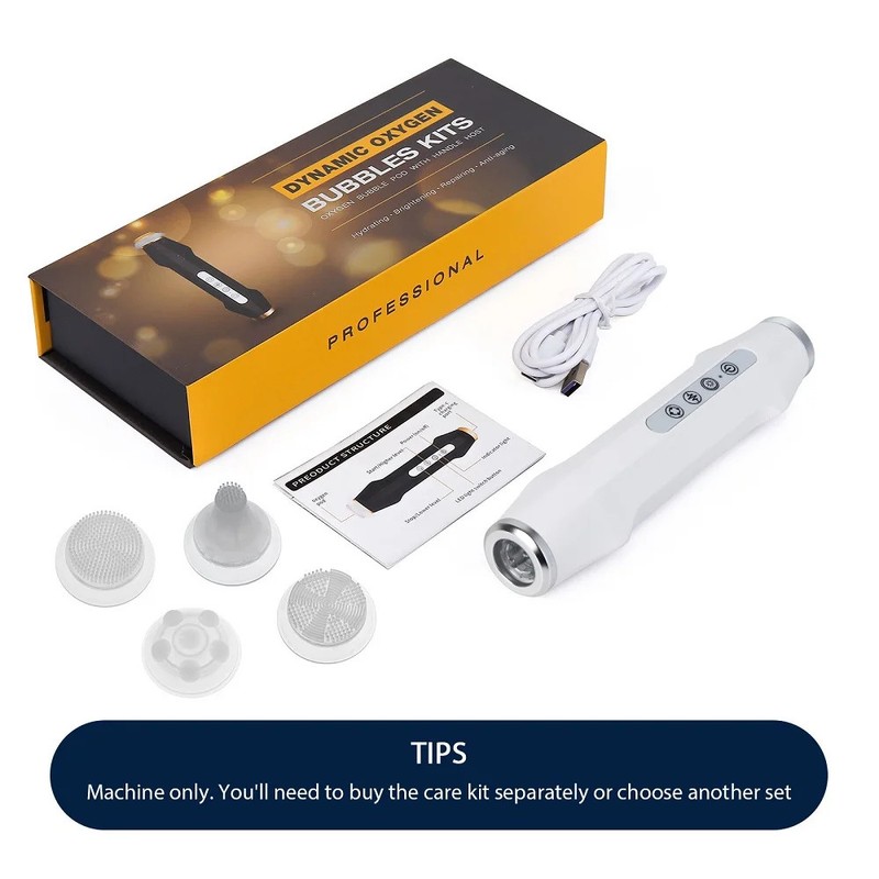 Portable CO2 Oxygen Bubble Pen Rechargeable Facial Cleaning Balance Input Pen