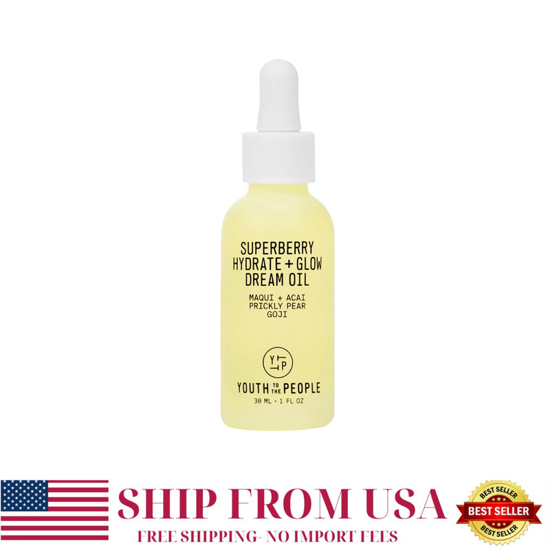 Youth To The People Superberry Hydrate + Glow Dream Face Oil, Vitamin C, 1oz
