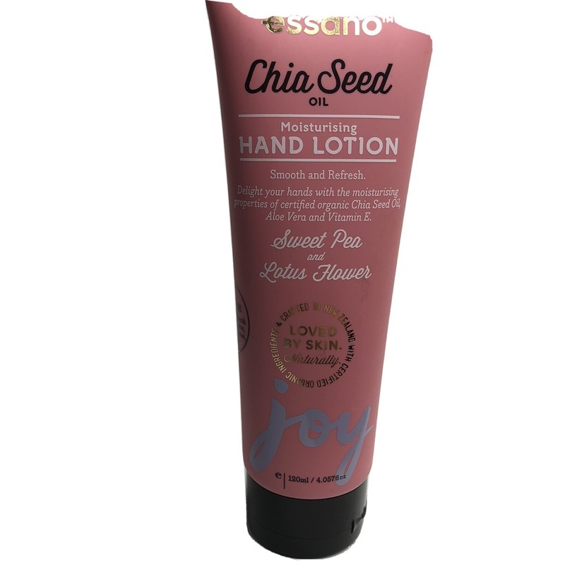 Essano Chia Seed Oil Hand Lotion 4.057 Oz. Sweet Pea And Lotus Flowers