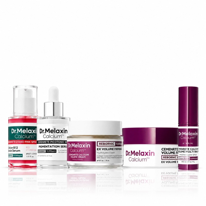 Dr.Melaxin Calcium Collagen Firming Skin Care Set Anti-Aging Pore Minimizing Kit