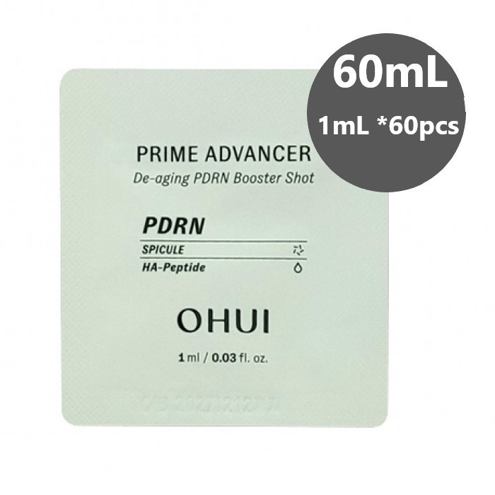 O HUI Prime Advancer De-aging PDRN Booster Shot 1mL x 60pcs K-Beauty