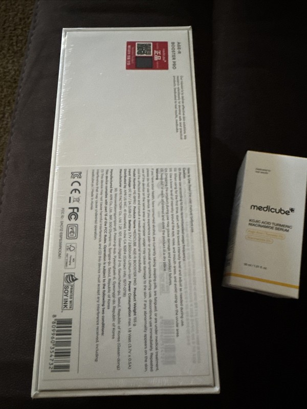 Medicube Age-R Booster Pro Home Skin Care Device Black NEW FACTORY SEALED gallery