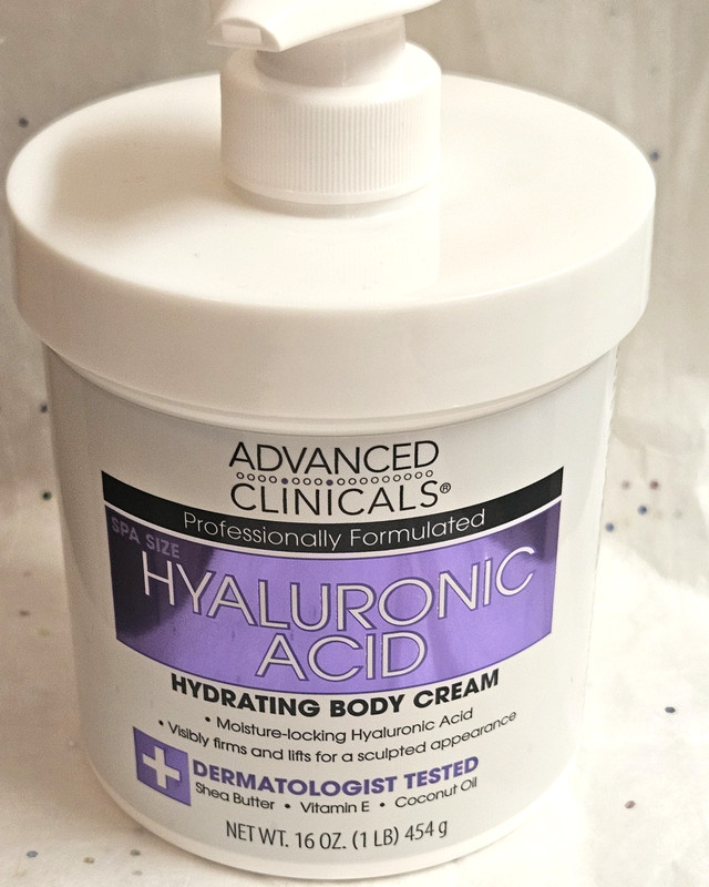 2 Advanced Clinicals Hyaluronic Acid Hydrating Body Cream/lotion