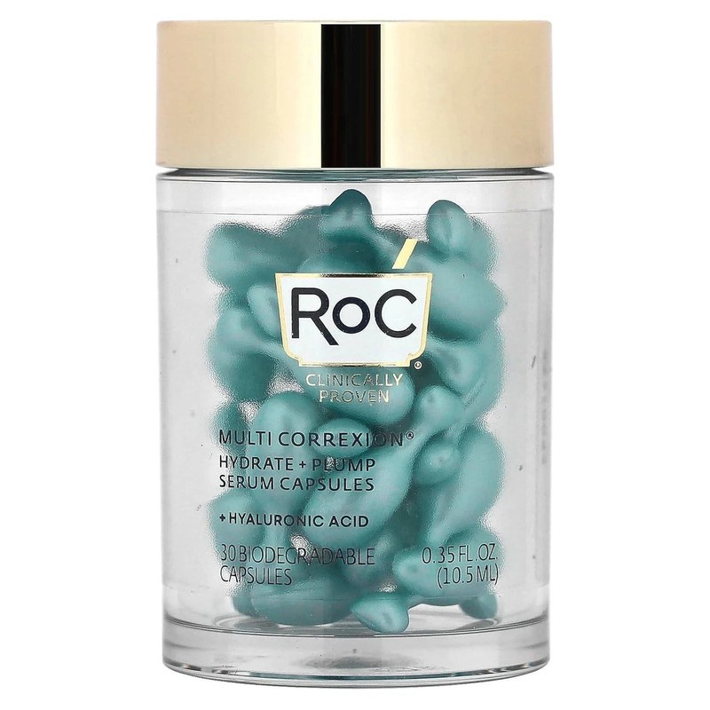 RoC Multi Correxion Hydrate + Plump Serum Capsules Sealed 30 Biodegradable Caps gallery
