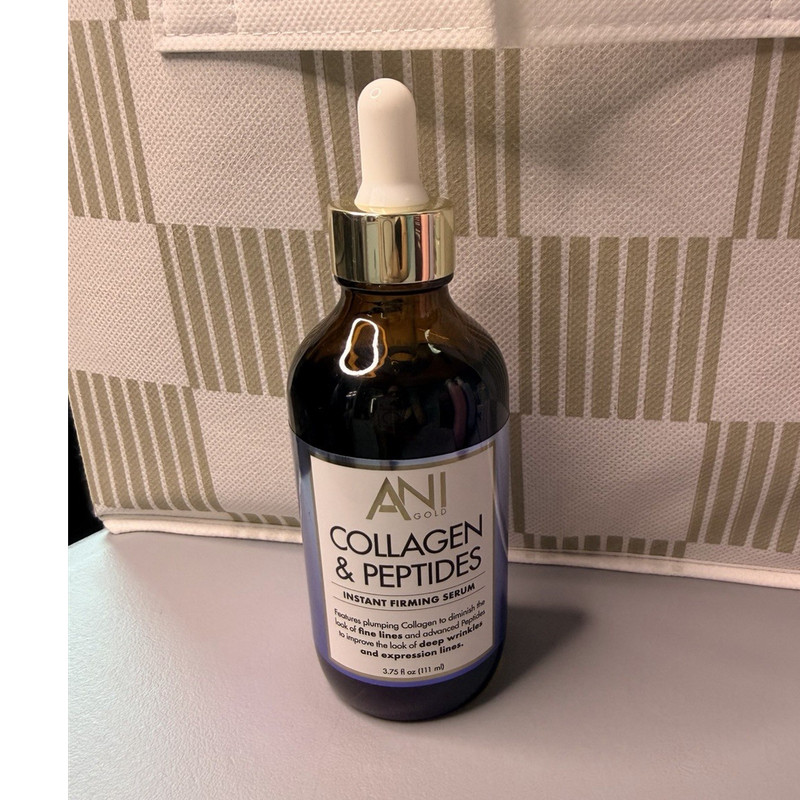 ANI Gold Collagen Peptides Instant Firming Serum Face Neck Décolleté 3.75 fl oz