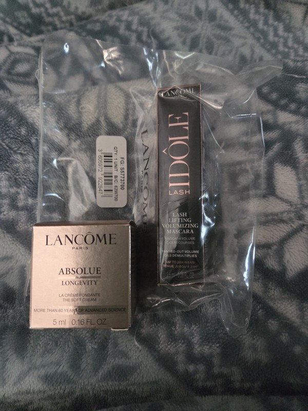 Lancôme Absolue Creme Fondante Brightening Soft Cream – .16oz & Idole Mascara