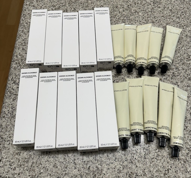 x10 Grown Alchemist Hydra-Restore Day Cream 2.1oz/65mL/ ea. FULL SZ SEAL BOX $62