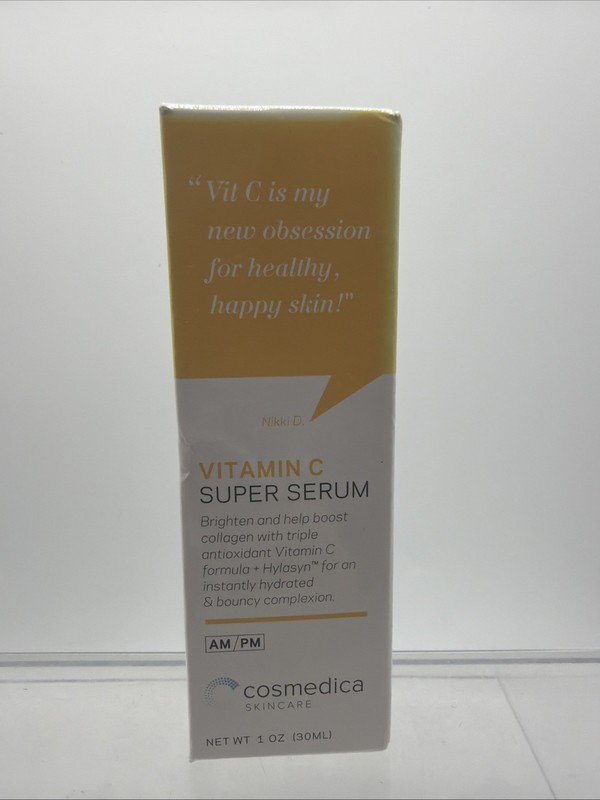 (2) Cosmedica Skincare Vitamin C Super Serum Face Moisturizer 1 oz COMBINESHIP gallery