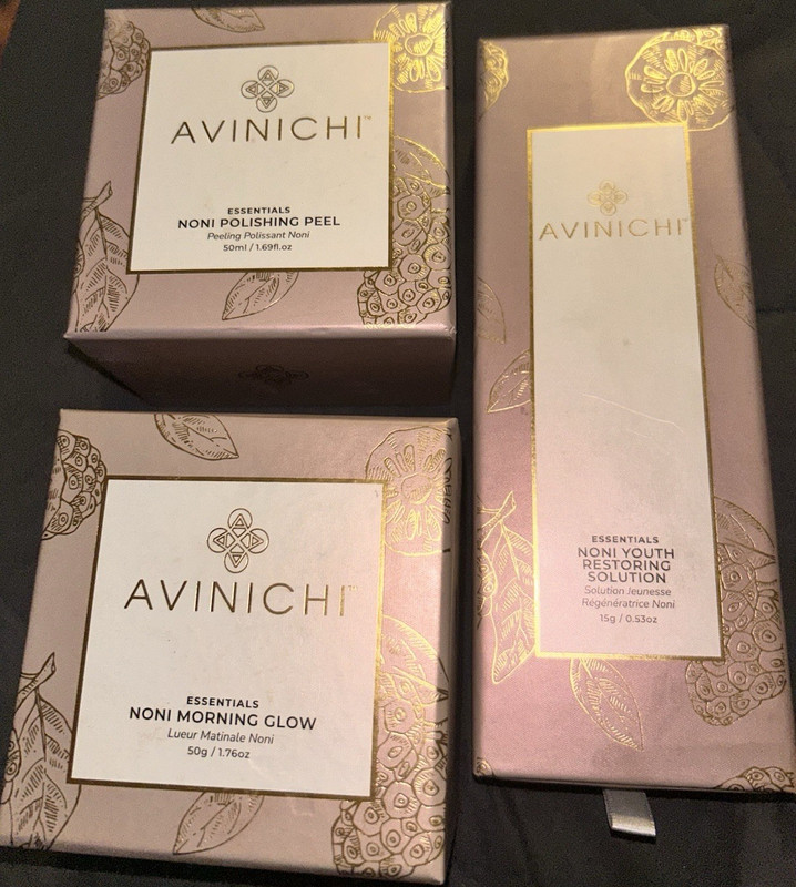 AVINICHI Essentials Noni Polishing Peel, Morning Glow, Youth Solution Set