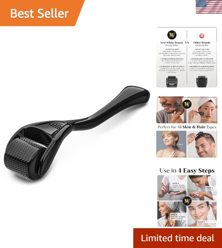 Durable Titanium Microneedling Roller – Hygienic Skincare Tool with Storage Case