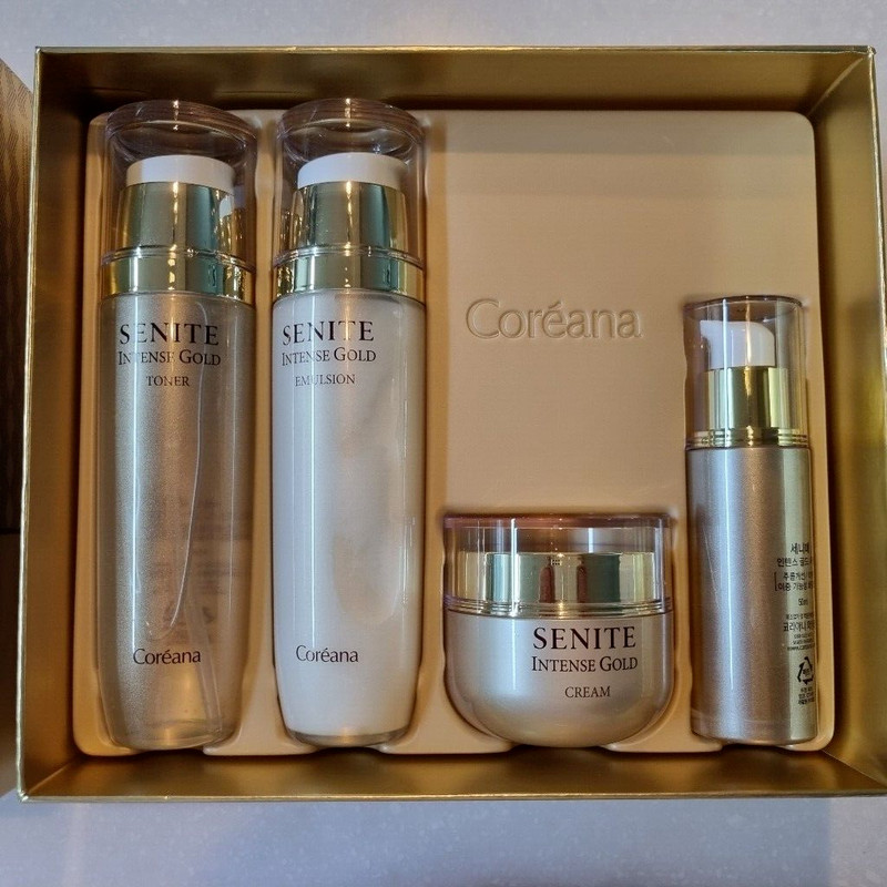 Coreana Senite Intense Gold 4pcs Special Anti aging set Peptide care / Tracking
