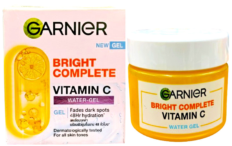 Garnier Vitamin C Water Gel Bright Complete Brightening Moisturizer 48Hr 50 ml