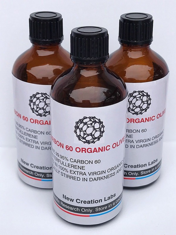 Buckminster/Fullerene-100ml Carbon 60 Organic Olive Oil 99.95% C60 Solvent-Free