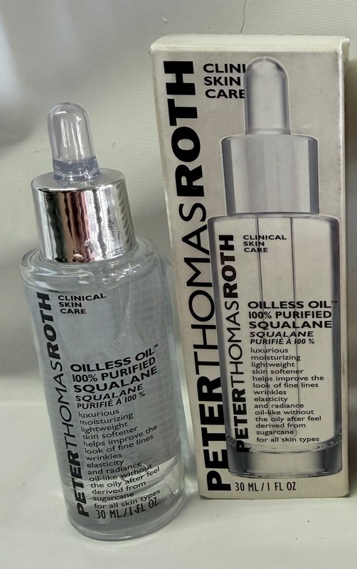 Peter Thomas Roth Oilless Oil 100 % Purified Squalane 1 Ounce New In Box