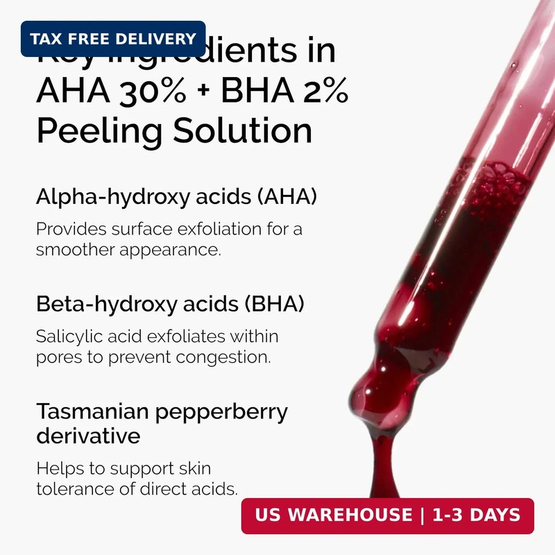 The Ordinary AHA 30% + BHA 2% Peeling Solution, Advanced Exfoliating Peel for Br gallery