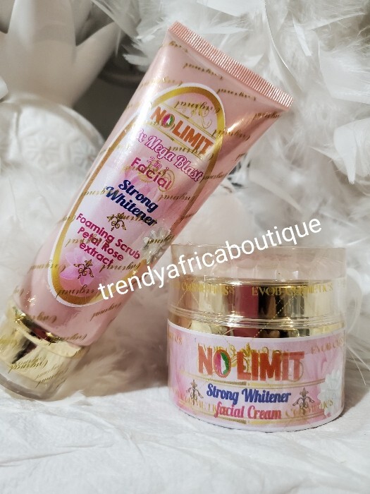 NO LIMIT Facial Forming Scrub & Whitener Face Cream 75g Jar X 1. 100% Effective