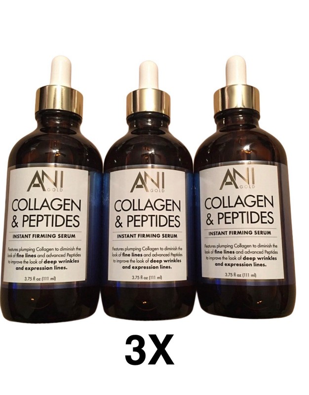 3 pcs of ANI gold collagen & peptides instant firming serum 3.75 serum