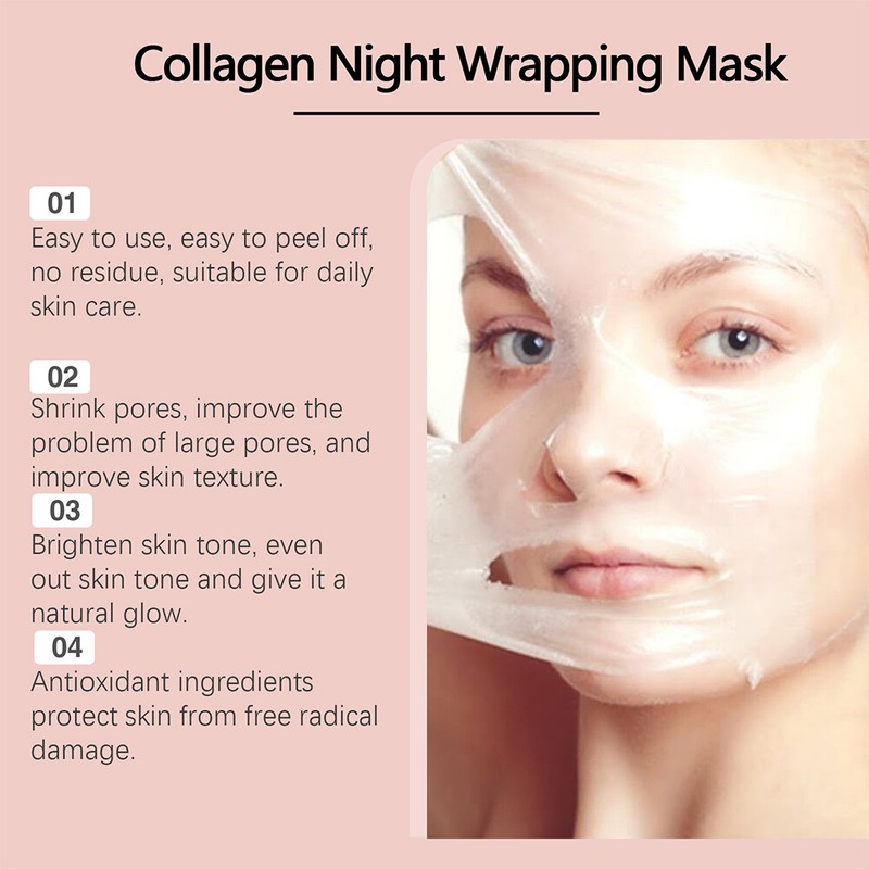 Collagen Facial Peel-off Mask & Brush Lifting Firming Moisturizing Anti-Wrinkle gallery