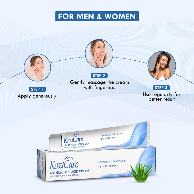 Glycolic Acid Face Cream 12% Anti Wrinkles & Anti Ageing 15gm For unisex gallery
