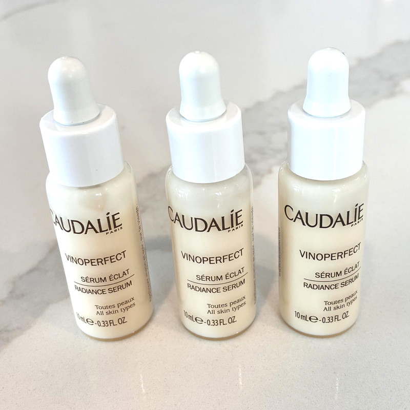 NEW! (lot of 3) Caudalie Vinoperfect Radiance serum travel-size (.33 oz)