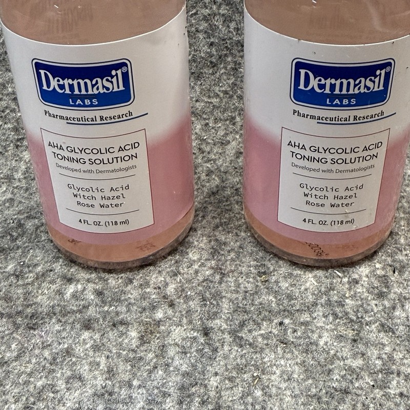 DERMASIL Labs Glycolic Acid Toning Solution 4 OZ Witch Hazel Rose Water NEW-2 gallery