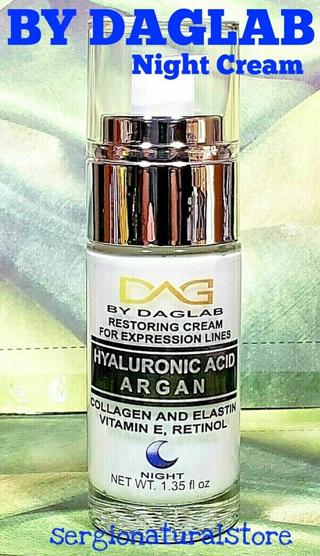 Hyaluronic Acid ARGAN Collagen Elastin Anti-Aging Night (1.35 oz) Crema de Noche