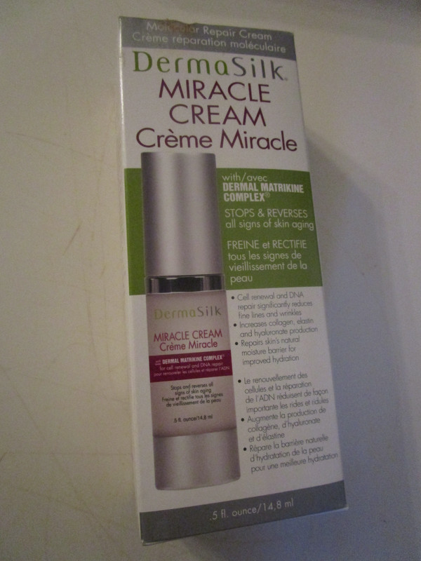DermaSilk Miracle Cream Reverse Aging Cream .5 fl oz New In Box
