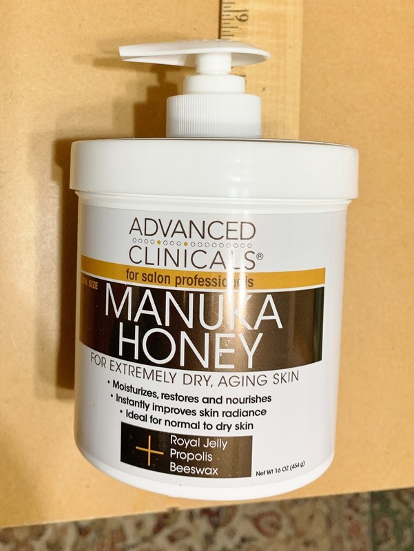 NEW 16 Oz Manuka Honey Lotion in Pump Dispensing Jar-for Extremely Dry Skin