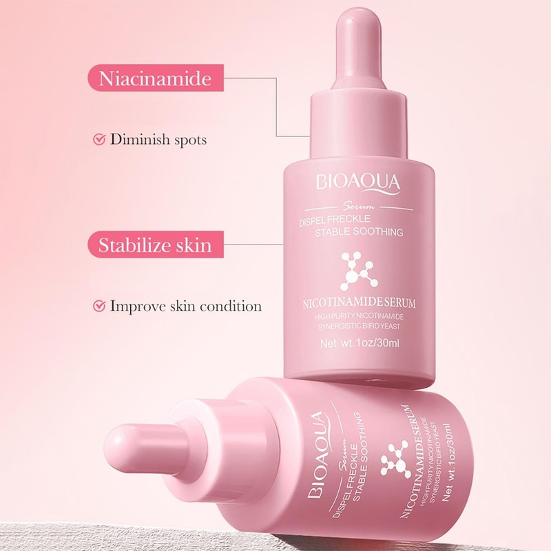 BIOAQUA 3in1 Facial Serum Combination Set Nicotinamide Turmeric Snail 3x 30ml gallery