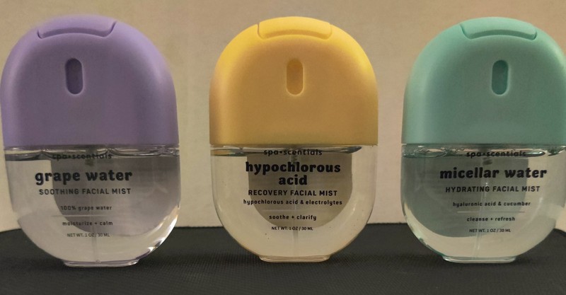 Set of 3 Spa-Scentials Face Mists Soothing Recovery & Hydrating 1 oz Ea New