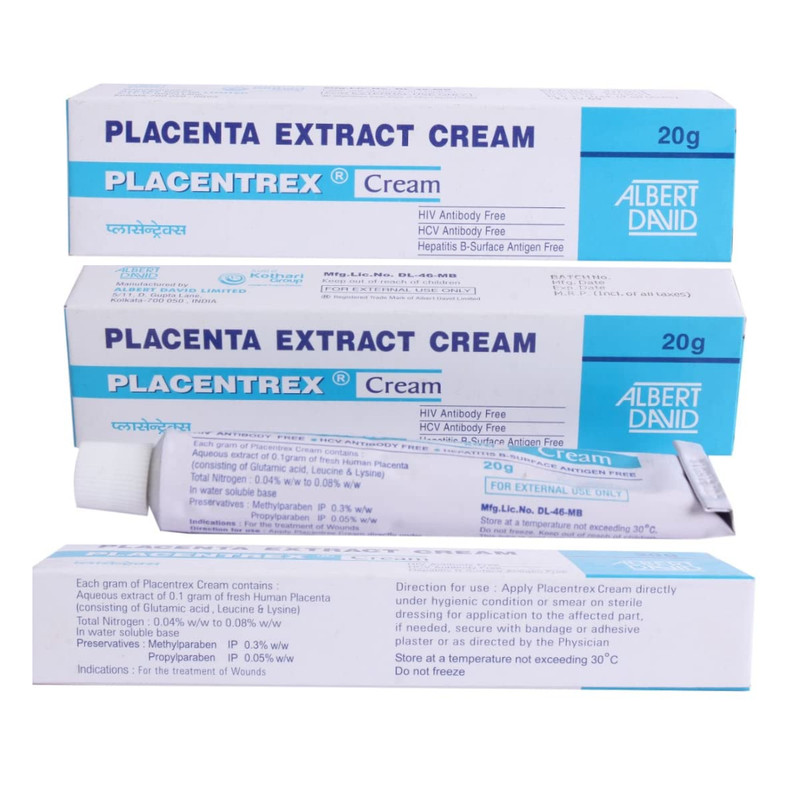 Placenta Organic Herbals Cream for quick healing New (Pack of 4) free shipping