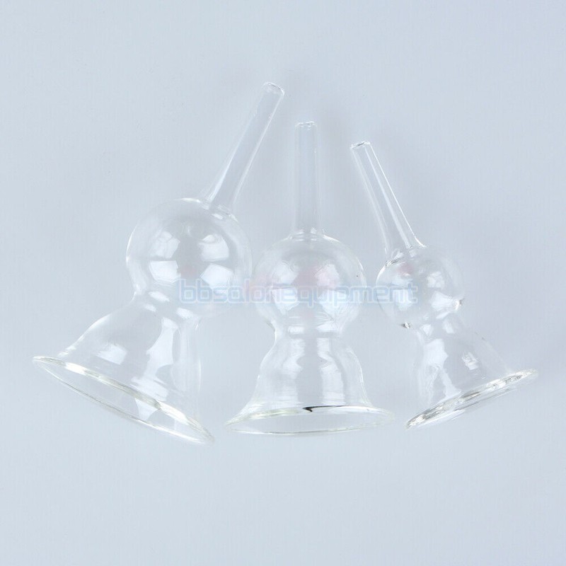 3PCS Vacuum Cupping Glass Cup Replacement For Vacuum Breast Care Beauty Machine