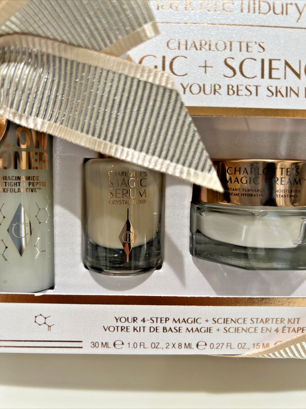 Charlotte Tilbury 4Step Magic+Science Kit Toner, Elixir, Facial Oil, Magic Cream gallery