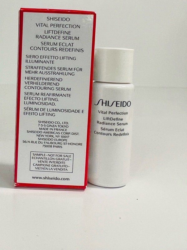 4x Shiseido Vital Perfection LiftDefine Radiance Serum 7ml .23oz Ea = 2ml Total gallery