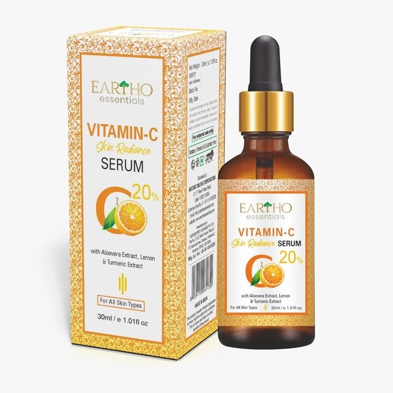 Eartho Essentials Vitamin C Skin Radiance Serum For Glowing Skin 30ml