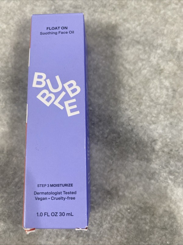 BUBBLE Skincare Float On Soothing Facial Oil 1.0 oz Authentic