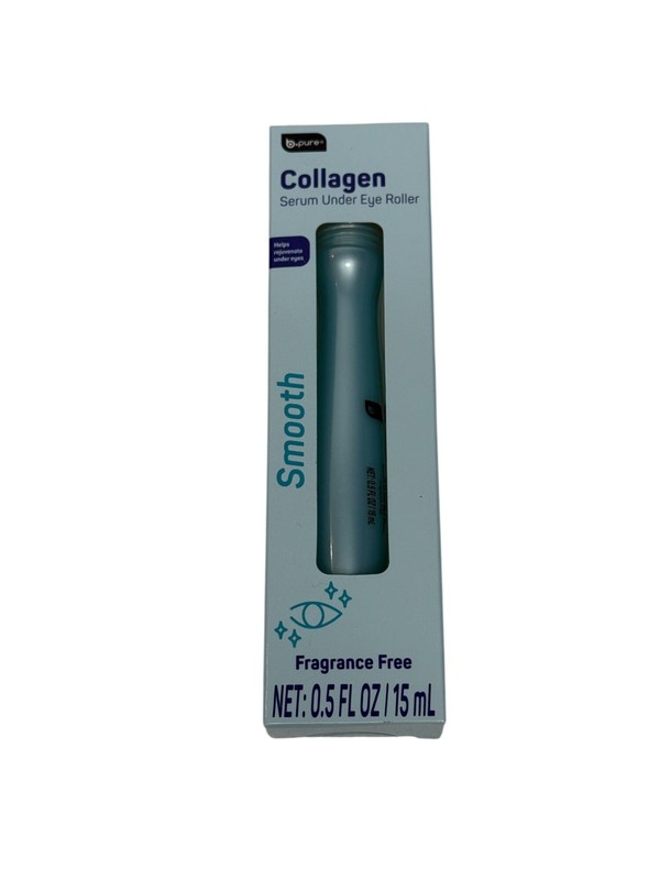 B Pure Collagen Eye Serum Roller 0.5 oz Under Eye Anti Aging Smooth Skin