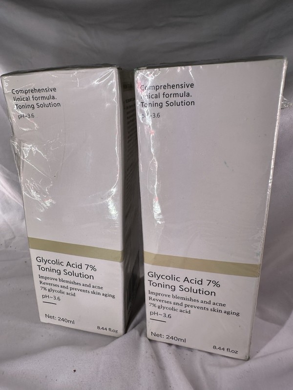 2 Glycolic Acid 7% Toning Solution 240ml 8.44 fl oz – Sealed, Exp 9/27