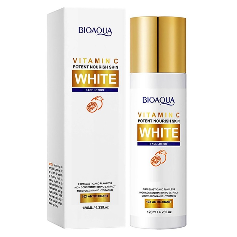 BIOAQUA Vitamin C White Nourishes Face Lotion Orange Skincare 120ml