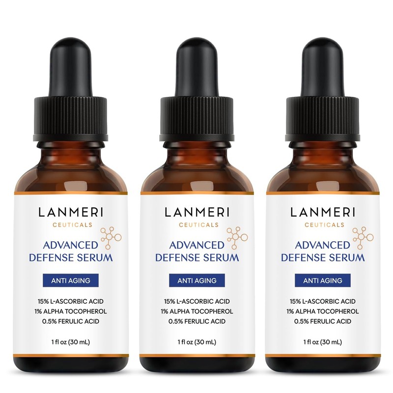 Lanmeri Ceuticals 15 Vitamin C E Ferulic Serum Advanced Antioxidant Defense