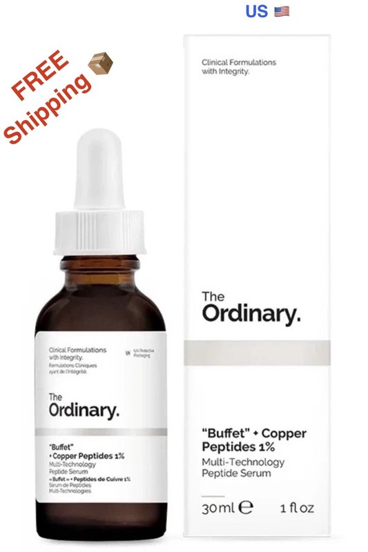 NEW The Ordinary «Buffet» + Copper Peptides 1% Serum SEALED 30ml/1fl oz – Aging