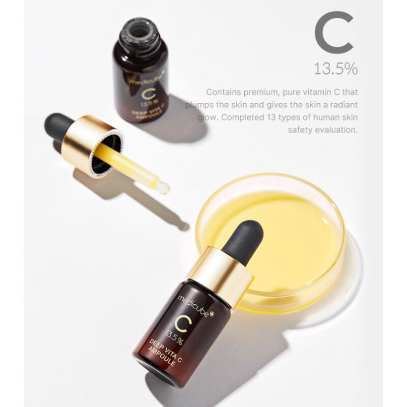 MEDICUBE Deep Vita C Ampoule 30g Brightening Hydrating Healthy Glow Blemish Skin gallery