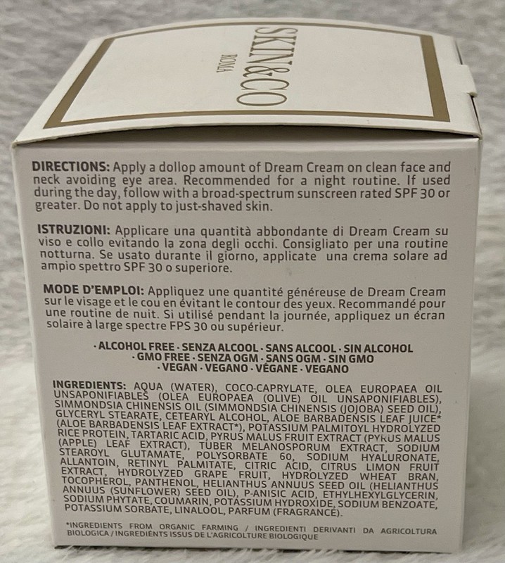 SKIN & CO DREAM CREAM NIGHT CREAM TRUFFLE THERAPY-1.7 FL. OZ./50 ML New In Box gallery