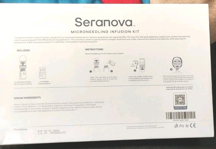 Seranova Micro Infusion System 24K Gold Microneedling Anti-Aging Kit 2 Months gallery
