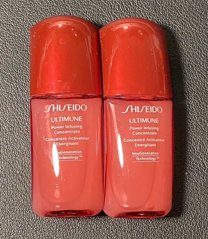 2x 10ML SHISEIDO ULTIMUNE POWER INFUSING CONCENTRATE TOTAL .68 OZ.- 20ML NEW!